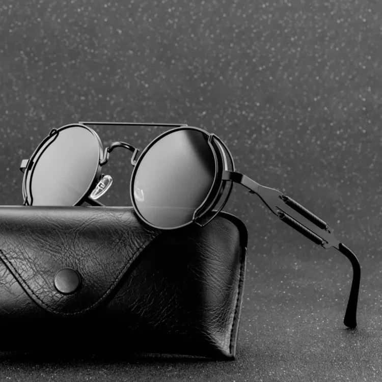 2671 Steam Punk Round Retro Sunglasses For Men Fashion Women Glasses