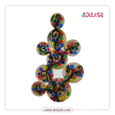 100% Jute Made Hand Painted Tree Design Jute Wall Décor
