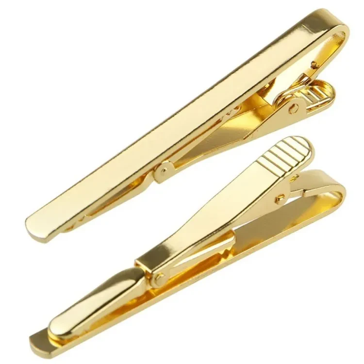 Hot Sale Trendy Toned Simple Stainless Steel Necktie Clasp Metal Tie Clip Pin Suit Clip for Men Gift